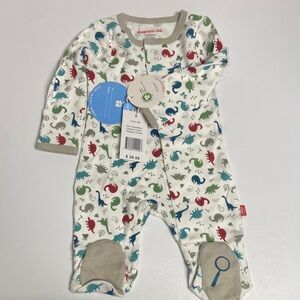 Magnetic Me Kids One Piece with Dinosaur Print - Red, Green, Blue